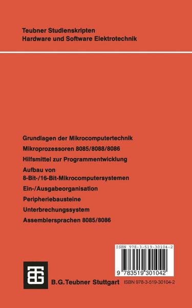 Produktbild: Einf&uuml;hrung in die Mikrocomputertechnik