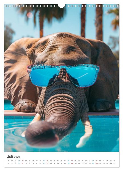 Produktbild: Tierische Sommerfreunde (Wandkalender 2026 DIN A3 hoch), CALVENDO Monatskalender