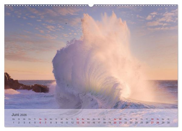 Produktbild: Wellen Konzert (hochwertiger Premium Wandkalender 2026 DIN A2 quer), Kunstdruck in Hochglanz