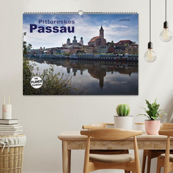 Produktbild: Pittoreskes Passau (Wandkalender 2026 DIN A2 quer), CALVENDO Monatskalender