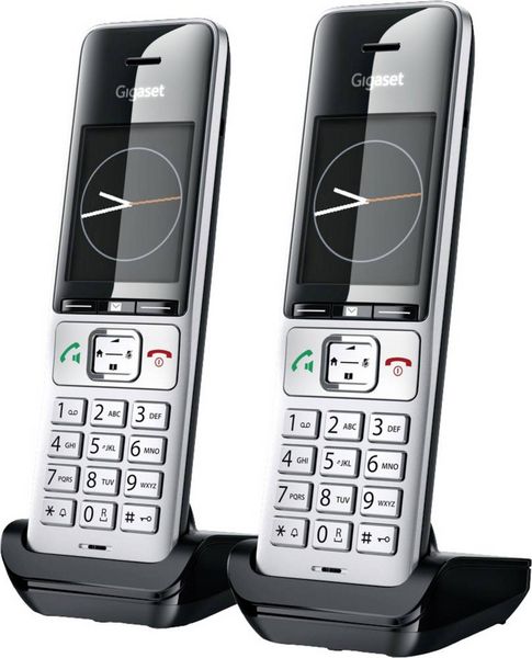 Produktbild: Gigaset COMFORT 500HX duo DECT Mobilteil Schwarz/Silber