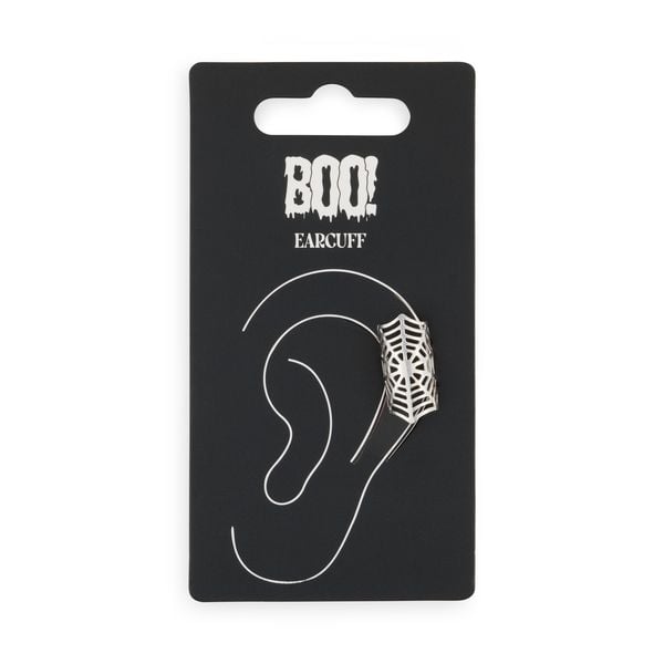 Produktbild: Earcuffs Spinnennetz silber
