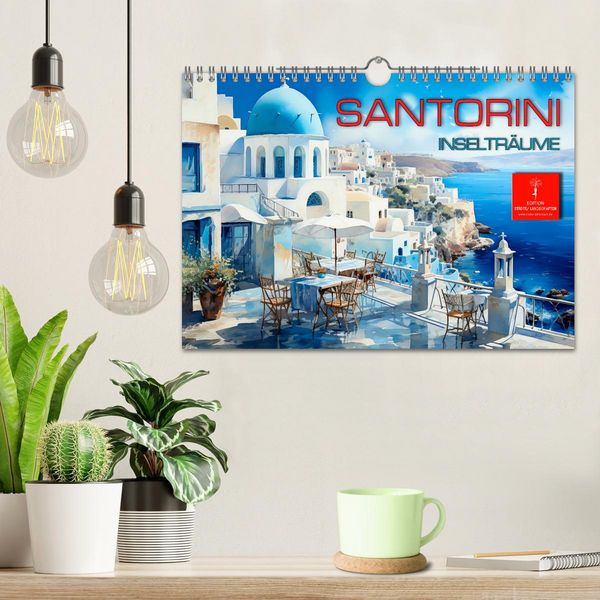 Produktbild: Santorini Inseltr&auml;ume (Wandkalender 2026 DIN A4 quer), CALVENDO Monatskalender