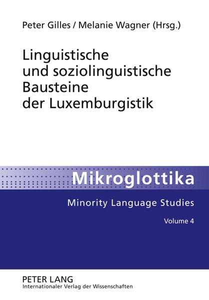 Produktbild: Linguistische und soziolinguistische Bausteine der Luxemburgistik