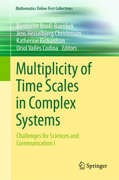 Produktbild: Multiplicity of Time Scales in Complex Systems