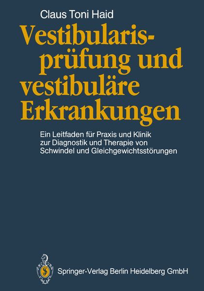 Produktbild: Vestibularispr&uuml;fung und vestibul&auml;re Erkrankungen