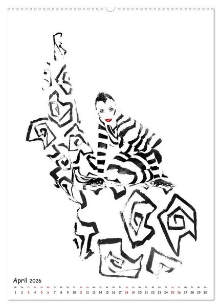 Produktbild: MEL Bodypainting von fru.ch (hochwertiger Premium Wandkalender 2026 DIN A2 hoch), Kunstdruck in Hochglanz