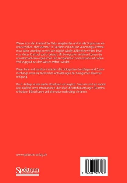Produktbild: Biologie der Abwasserreinigung