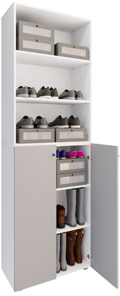 Produktbild: XL Holz Gro&szlig;er Schuhschrank Schuhkommode Lona 6