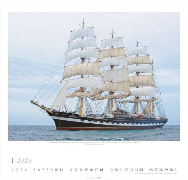 Produktbild: Tall Ships Kalender 2026