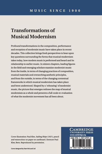 Produktbild: Transformations Musical Modernism