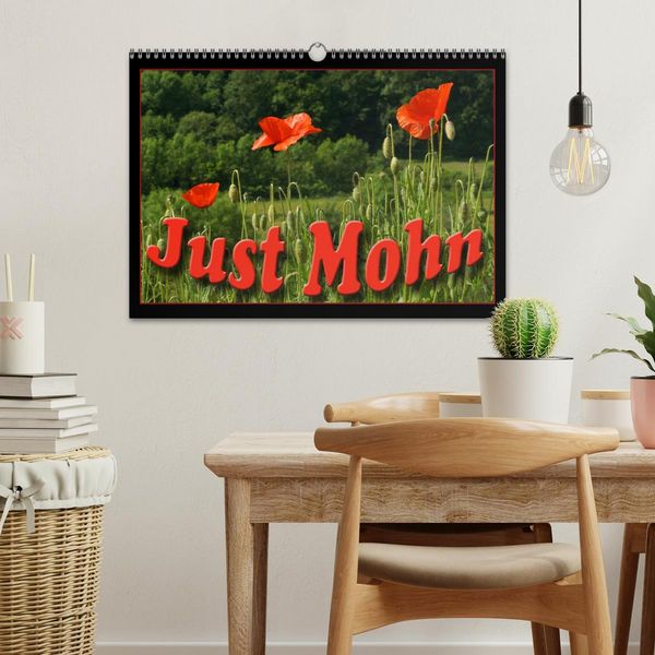 Produktbild: Just Mohn (Wandkalender 2026 DIN A3 quer), CALVENDO Monatskalender
