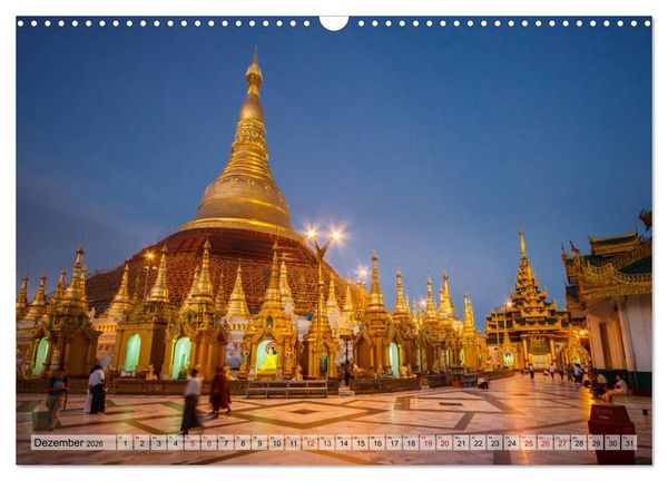 Produktbild: Myanmar - Reise durch das alte Burma (Wandkalender 2026 DIN A3 quer), CALVENDO Monatskalender
