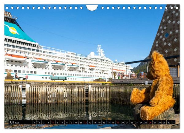 Produktbild: Neue Abenteuer von Teddy Basse (Wandkalender 2026 DIN A4 quer), CALVENDO Monatskalender