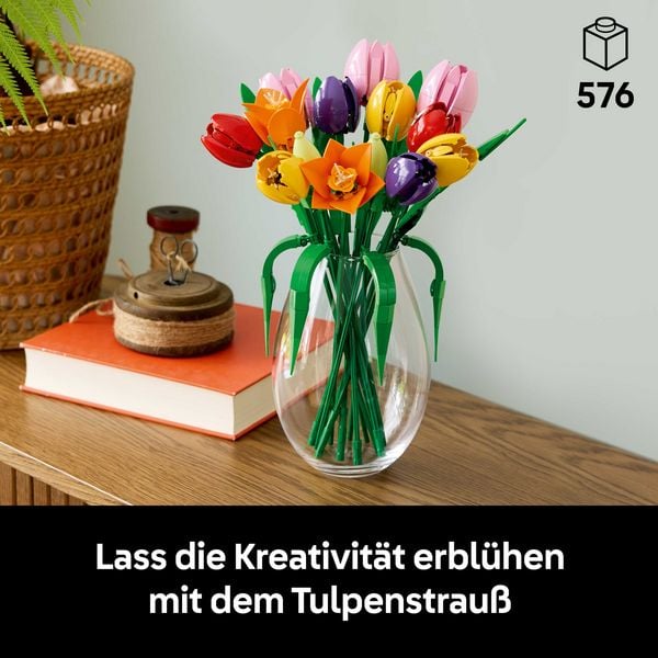 Produktbild: LEGO Botanicals 11501 Tulpenstrau&szlig;, Kunstblumen f&uuml;r Erwachsene