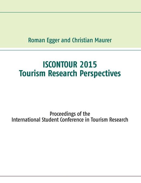 Produktbild: Iscontour 2015 - Tourism Research Perspectives