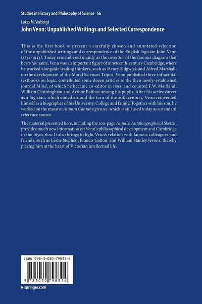 Produktbild: John Venn: Unpublished Writings and Selected Correspondence