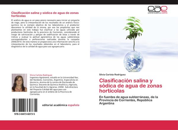 Produktbild: Clasificaci&oacute;n salina y s&oacute;dica de agua de zonas hort&iacute;colas