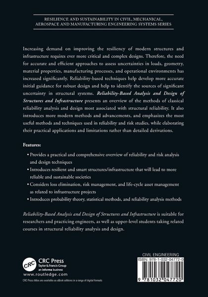 Produktbild: Reliability-Based Analysis and Design of Structures and Infrastructure