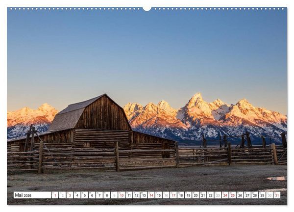 Produktbild: Grand Teton National Park (Wandkalender 2026 DIN A2 quer), CALVENDO Monatskalender