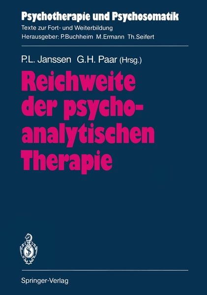 Produktbild: Reichweite der psychoanalytischen Therapie