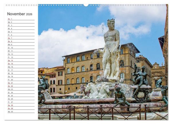 Produktbild: Florenz - Impressionen (hochwertiger Premium Wandkalender 2026 DIN A2 quer), Kunstdruck in Hochglanz