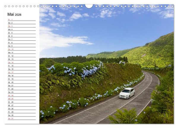 Produktbild: Azoren - S&atilde;o Miguel (Wandkalender 2026 DIN A3 quer), CALVENDO Monatskalender