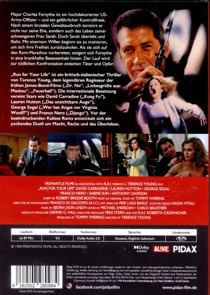 Produktbild: Run for your Life - Seine Rache kennt keine Grenze / Packender und starbesetzter Thriller von James-Bond-Regisseur Terence Young (Pidax Film-Klassiker)