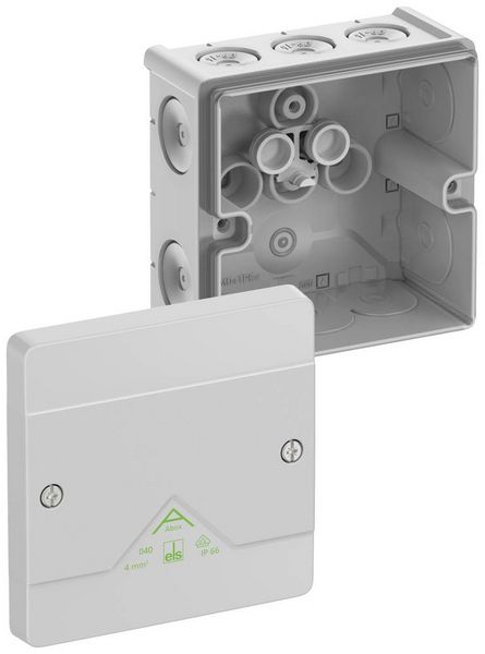 Produktbild: Spelsberg 80440001 Abzweigkasten (L x B x H) 102 x 102 x 57 mm Grau IP66 1 St.