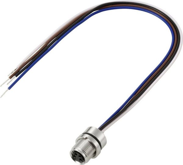 Produktbild: TRU COMPONENTS TC-13751912 Anschlussleitung M8 x 1, M10 x 0.75 Buchse, gerade 0.2 m Polzahl Sensoren: 4 1 St.