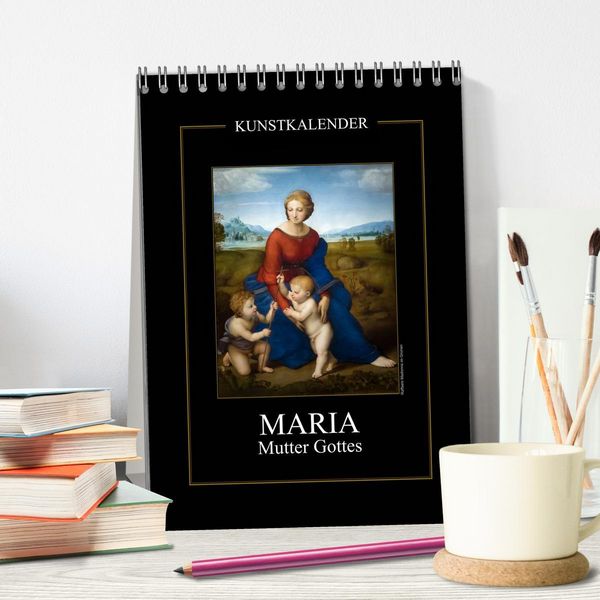 Produktbild: Maria - Mutter Gottes (Tischkalender 2026 DIN A5 hoch), CALVENDO Monatskalender