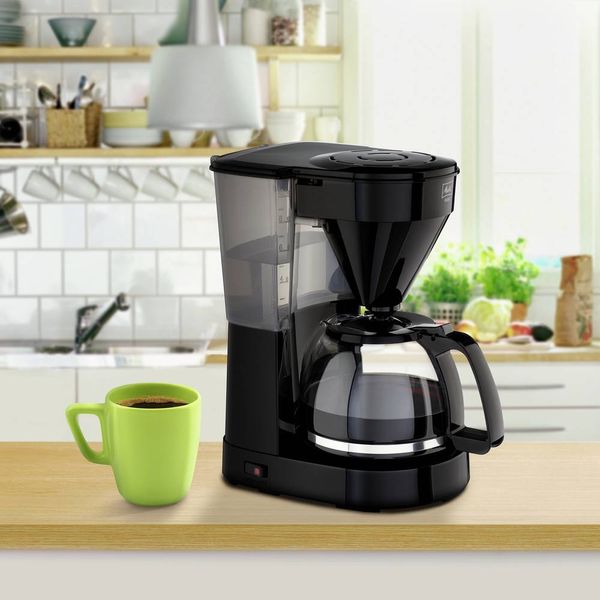 Melitta Easy Kaffeemaschine Schwarz Fassungsvermögen Tassen=10 Glaskanne