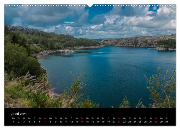 Produktbild: Norwegen - Der S&uuml;den (hochwertiger Premium Wandkalender 2026 DIN A2 quer), Kunstdruck in Hochglanz
