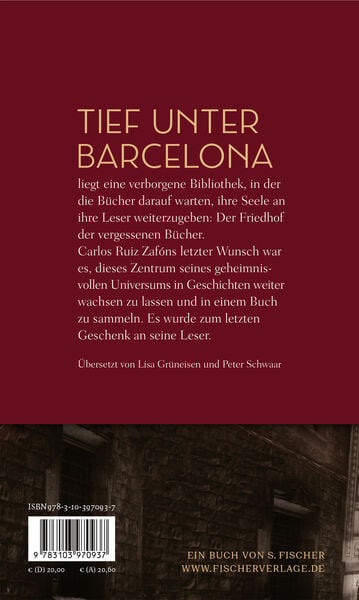 Produktbild: Der Friedhof der vergessenen B&uuml;cher