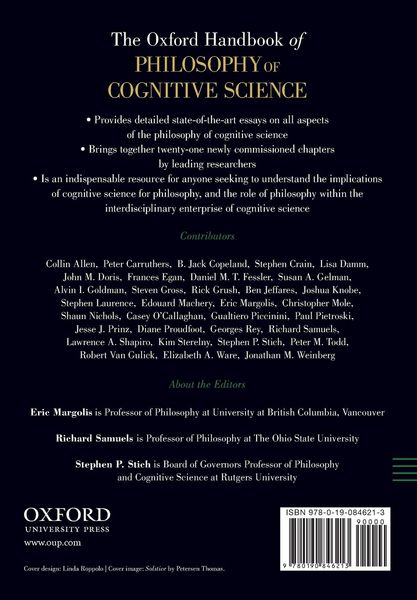 Produktbild: The Oxford Handbook of Philosophy of Cognitive Science