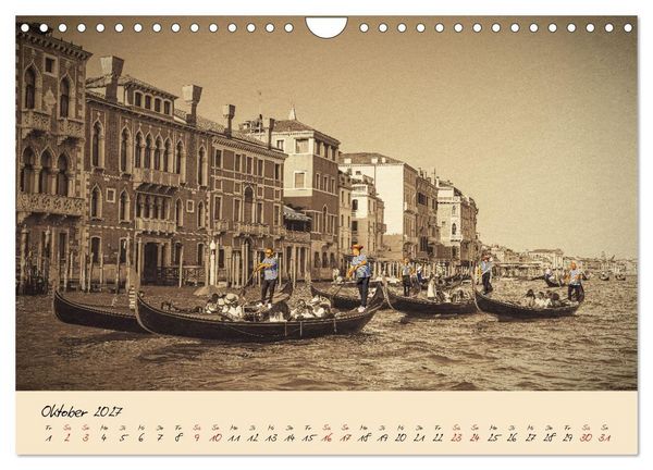 Produktbild: Venedig Seppia e tinta (Wandkalender 2027 DIN A4 quer), CALVENDO Monatskalender