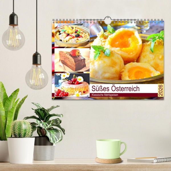 Produktbild: S&uuml;&szlig;es &Ouml;sterreich. Klassische Mehlspeisen (Wandkalender 2026 DIN A4 quer), CALVENDO Monatskalender