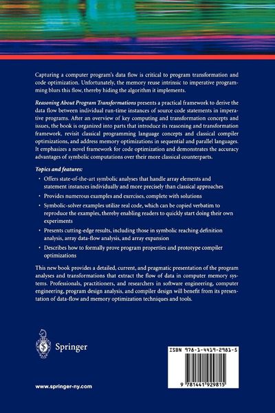 Produktbild: Reasoning About Program Transformations