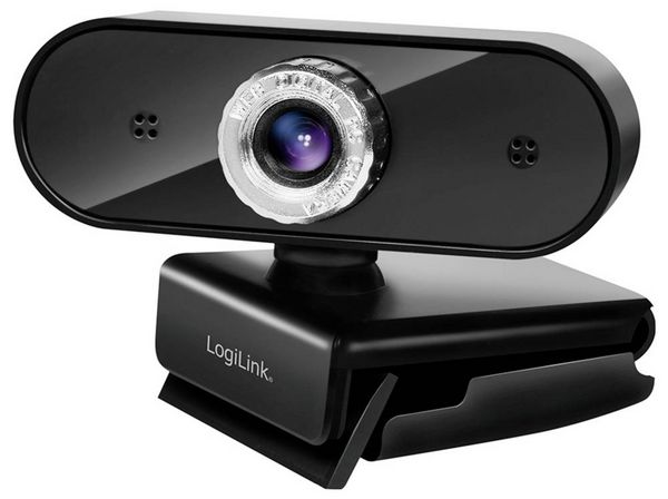 Produktbild: LogiLink UA0368 HD-Webcam Klemm-Halterung, Mikrofon
