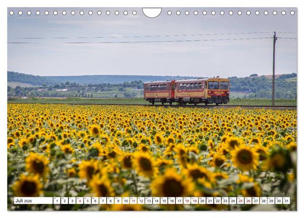 Produktbild: Eisenbahn in Ungarn (Wandkalender 2026 DIN A4 quer), CALVENDO Monatskalender