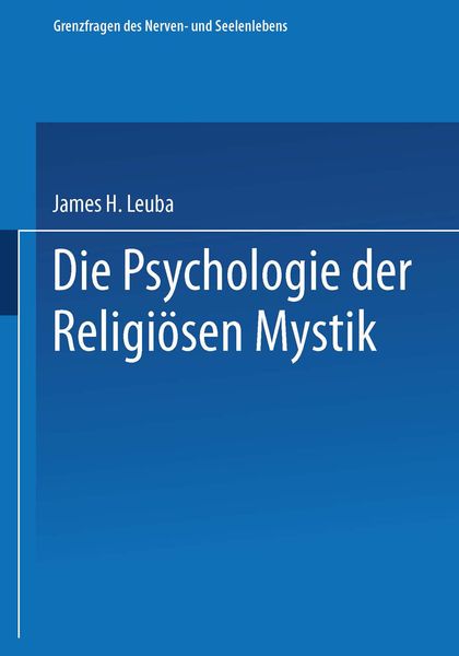 Produktbild: Die Psychologie der religi&ouml;sen Mystik