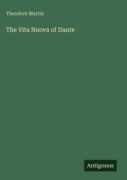 Produktbild: The Vita Nuova of Dante