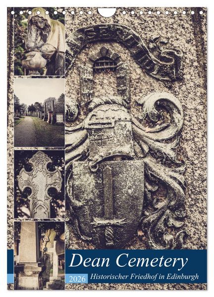 Produktbild: Dean Cemetery - Historischer Friedhof Edinburgh (Wandkalender 2026 DIN A4 hoch), CALVENDO Monatskalender