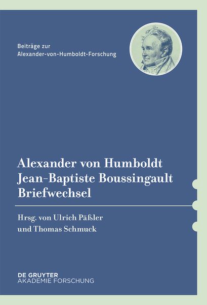 Produktbild: Alexander von Humboldt / Jean-Baptiste Boussingault, Briefwechsel