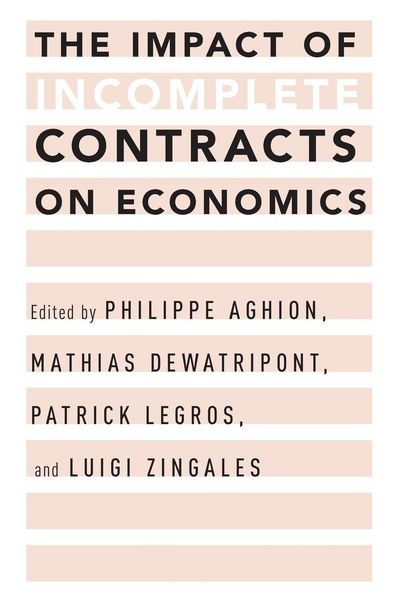 Produktbild: Impact of Incomplete Contracts on Economics