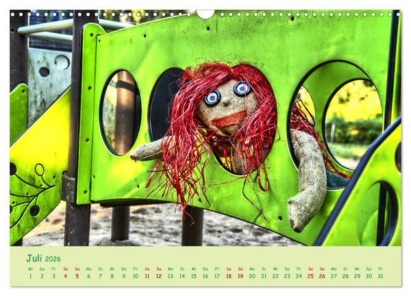 Produktbild: Mein Name ist Jute, wir sind auf dem Spielplatz (Wandkalender 2026 DIN A3 quer), CALVENDO Monatskalender