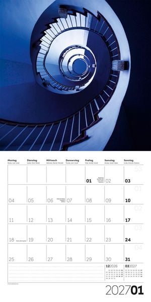 Produktbild: Die Farbe Blau Kalender 2027 - 30x30 - Art12