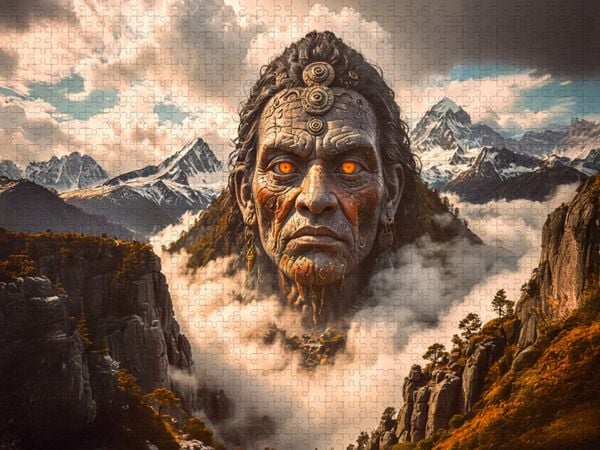 Produktbild: CALVENDO Puzzle Apu Berggeister der Inka | 1000 Teile Lege-Gr&ouml;&szlig;e 64x48cm Foto-Puzzle f&uuml;r gl&uuml;ckliche Stunden