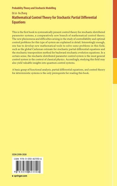 Produktbild: Mathematical Control Theory for Stochastic Partial Differential Equations