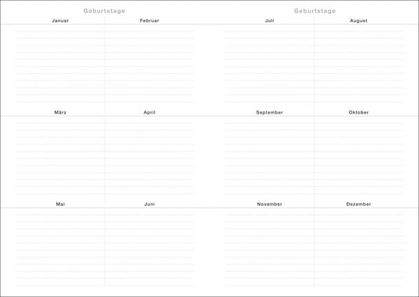 Produktbild: Terminer A6, Leder schwarz 2026